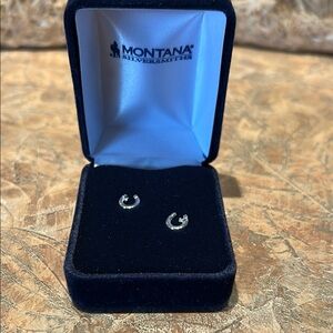 Montana Silversmiths Silver Horseshoe Earrings
